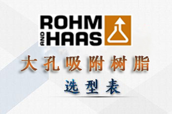 杜邦|陶氏-羅門(mén)哈斯大孔吸附樹(shù)脂型號(hào)性能表